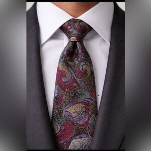 MISSONI men's silk neck tie made in Italy